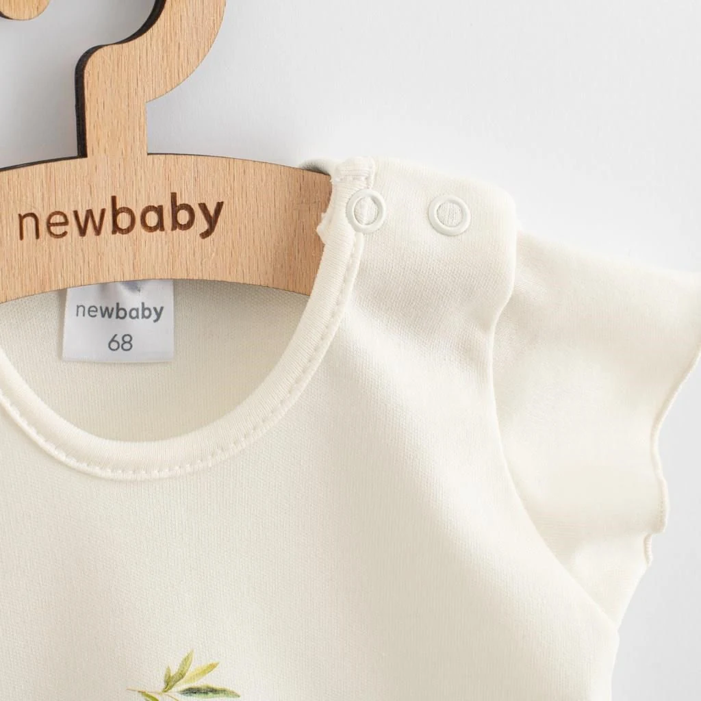 Kojenecké šaty z organické bavlny s krátkým rukávem New Baby Olivy, vel. 68 (4-6m)