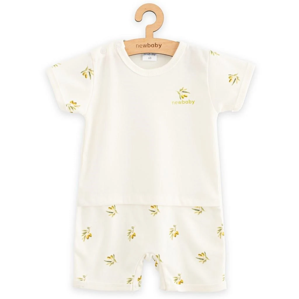 Kojenecký letní overal z organické bavlny New Baby Olivy, vel. 80 (9-12m)