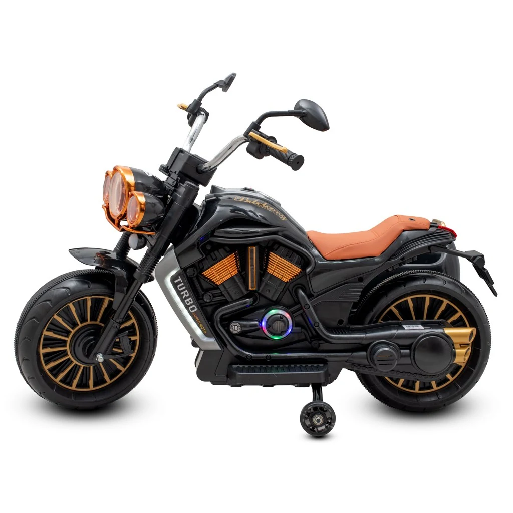 Dětská elektrická motorka SideCar Baby Mix černá
