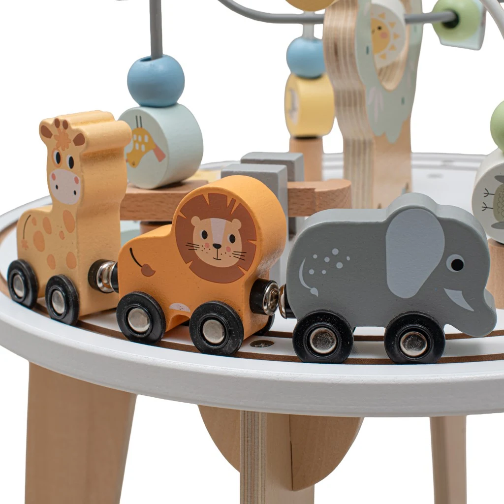 Dřevěný multifunkční stoleček Montessori Baby Mix