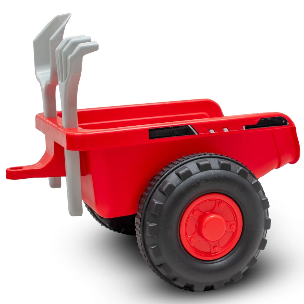 Dětské odrážedlo traktor s vlečkou Benny Baby Mix červený