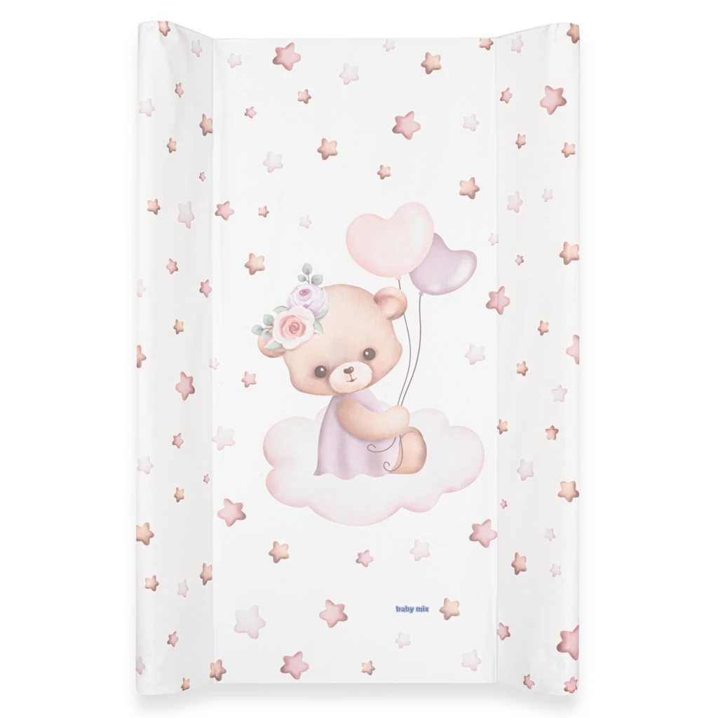 Přebalovací nástavec Baby Mix Medvídek 47x70cm růžová