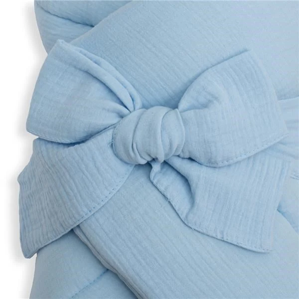 Mušelínová šněrovací zavinovačka New Baby blue