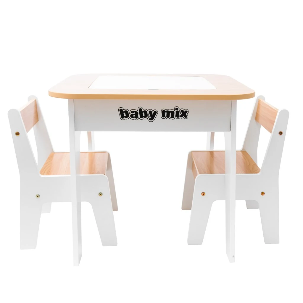 Dětský stůl a židle Baby Mix Leaf Natural