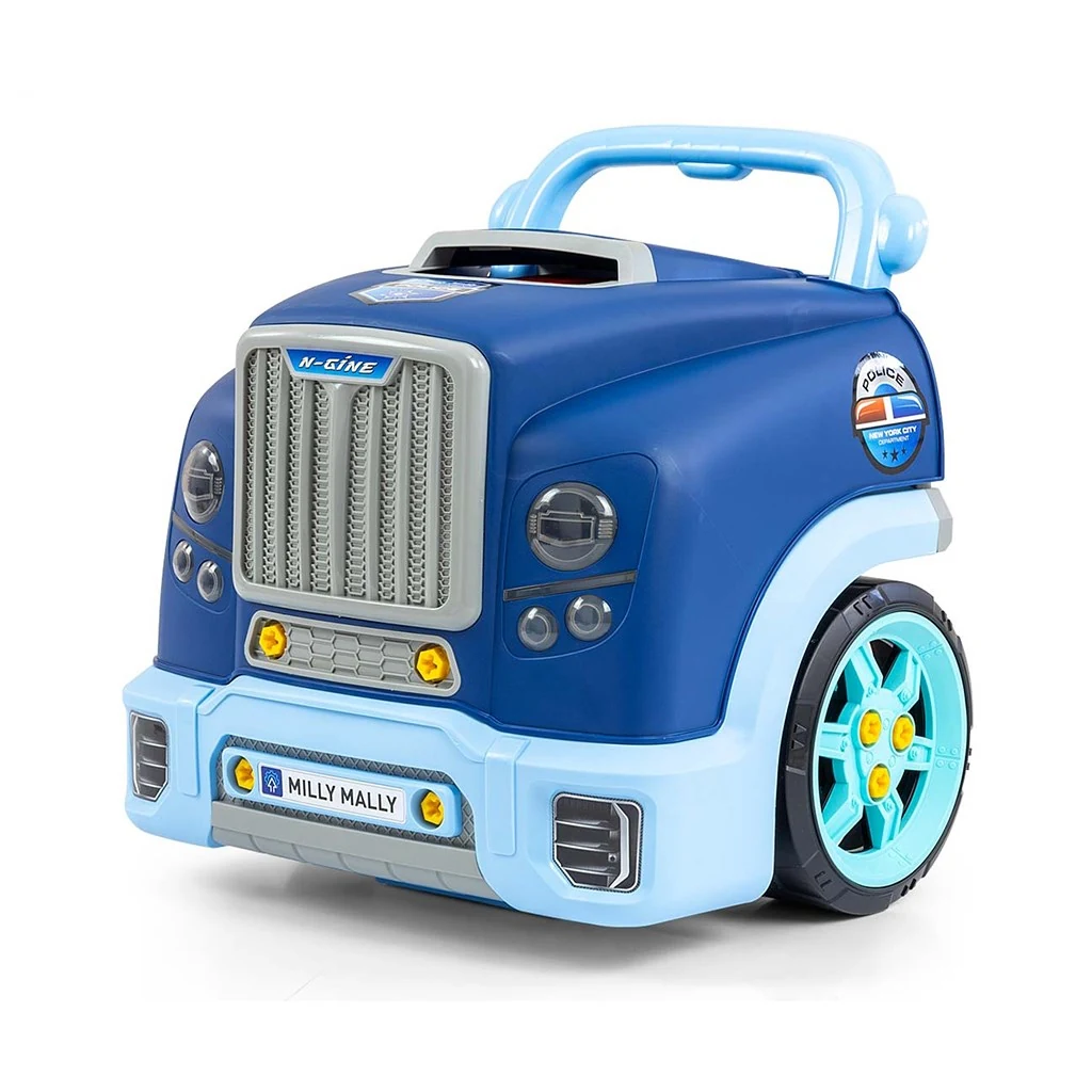 Realistický model přední části auta s otevírací kapotou Milly Mally N-GINE blue