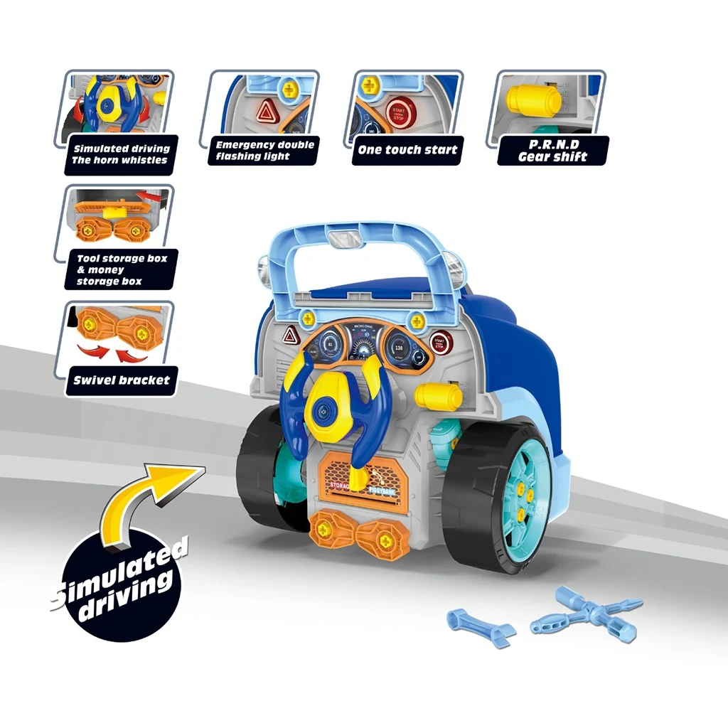 Realistický model přední části auta s otevírací kapotou Milly Mally N-GINE blue