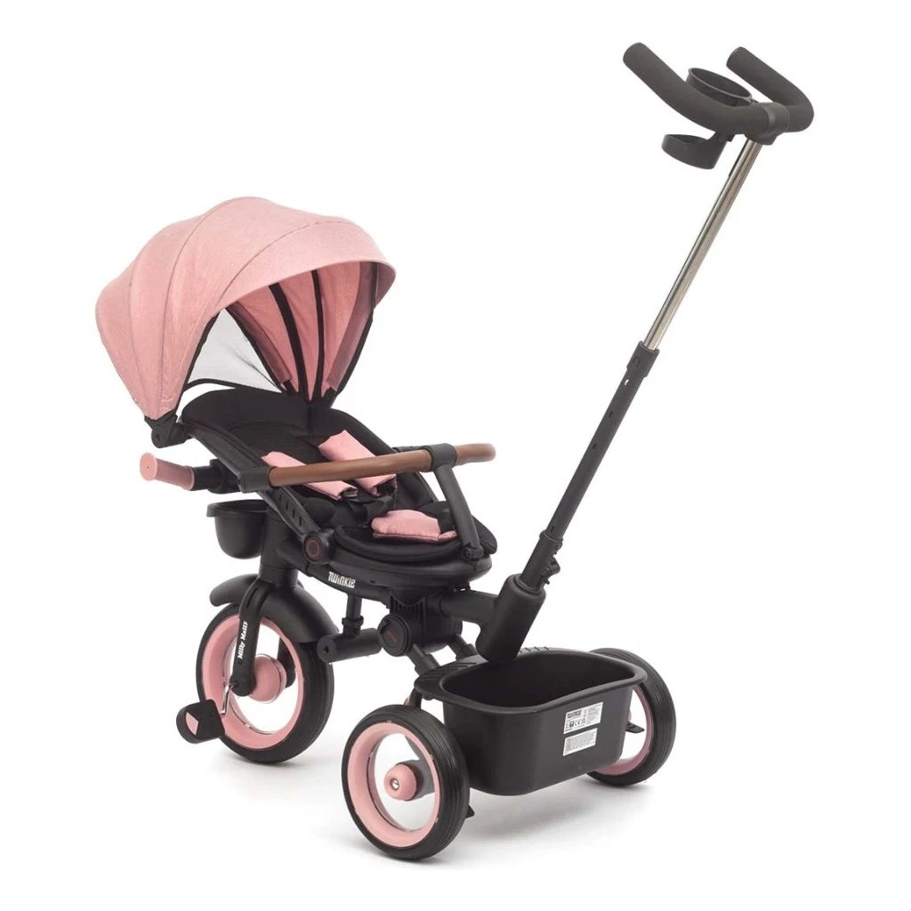 Luxusní dětská tříkolka s osvětlením Milly Mally Twinkle pink