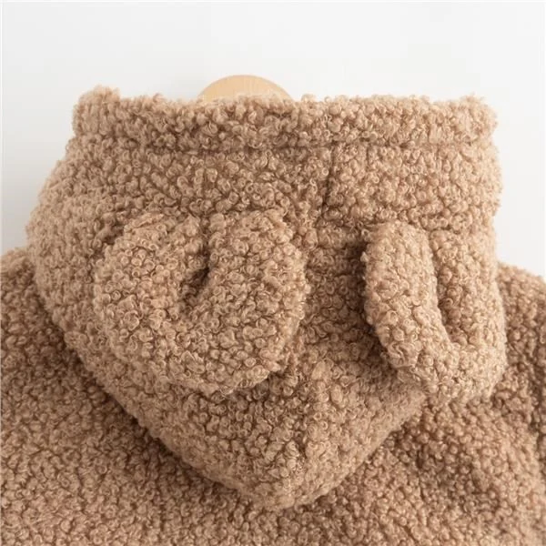 Kojenecká zimní mikinka s kapucí New Baby Teddy Winter, vel. 86 (12-18m)