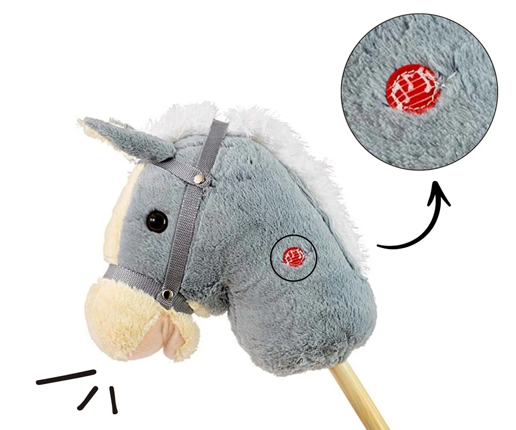 Hobby Horse se zvukem Milly Mally grey