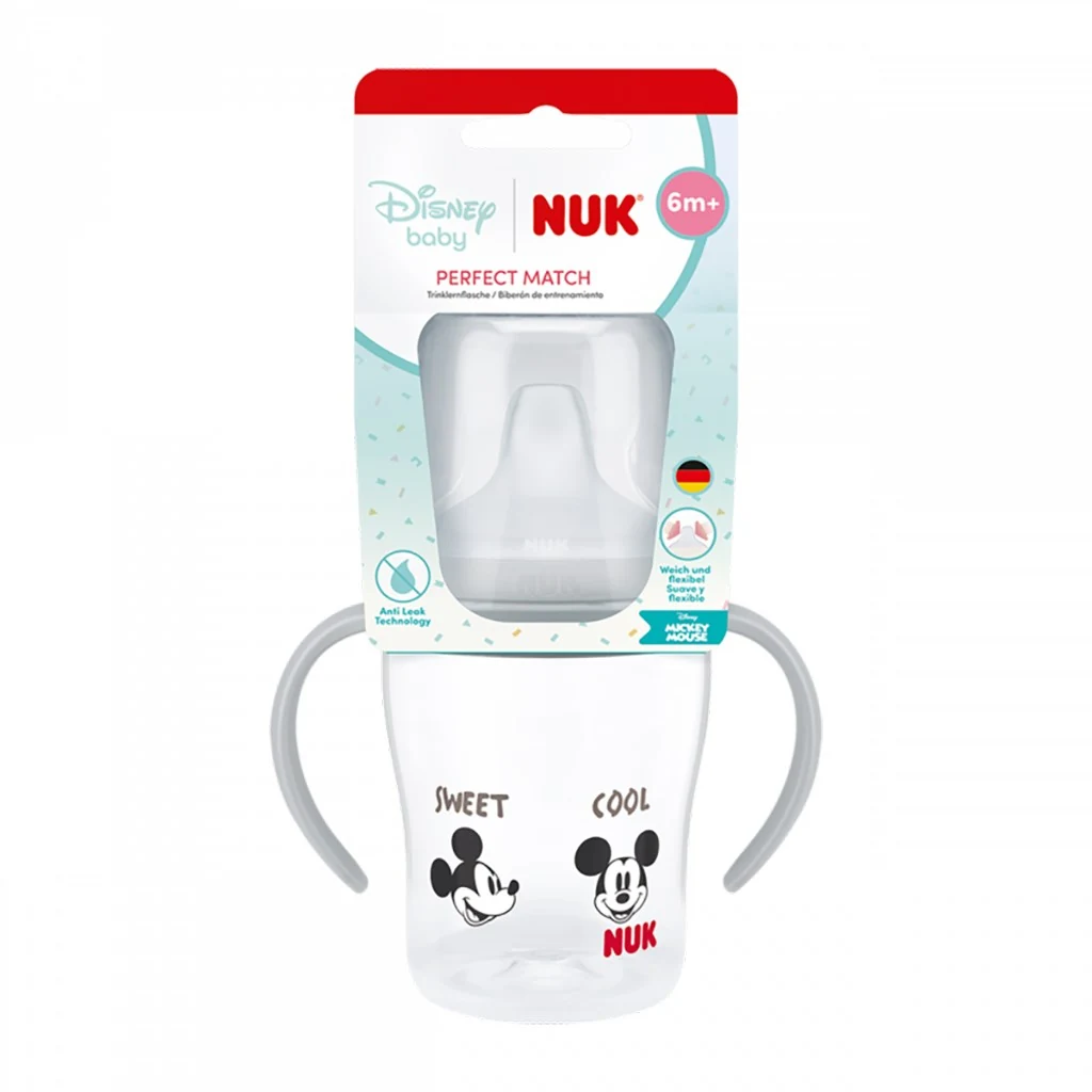 Kojenecká láhev NUK Perfect Match na učení DISNEY Minnie grey 150 ml