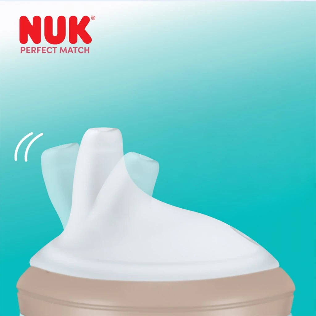Kojenecká láhev NUK Perfect Match na učení DISNEY Minnie grey 150 ml