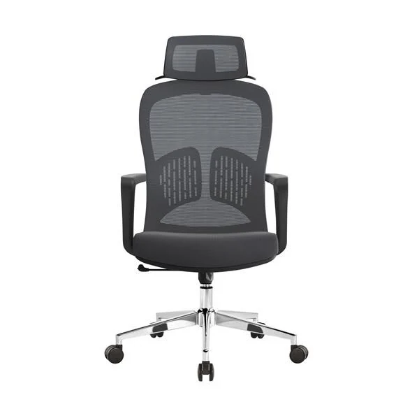Kancelářská židle Baby Mix ergonomická s opěrkou hlavy a bederní oporou černá