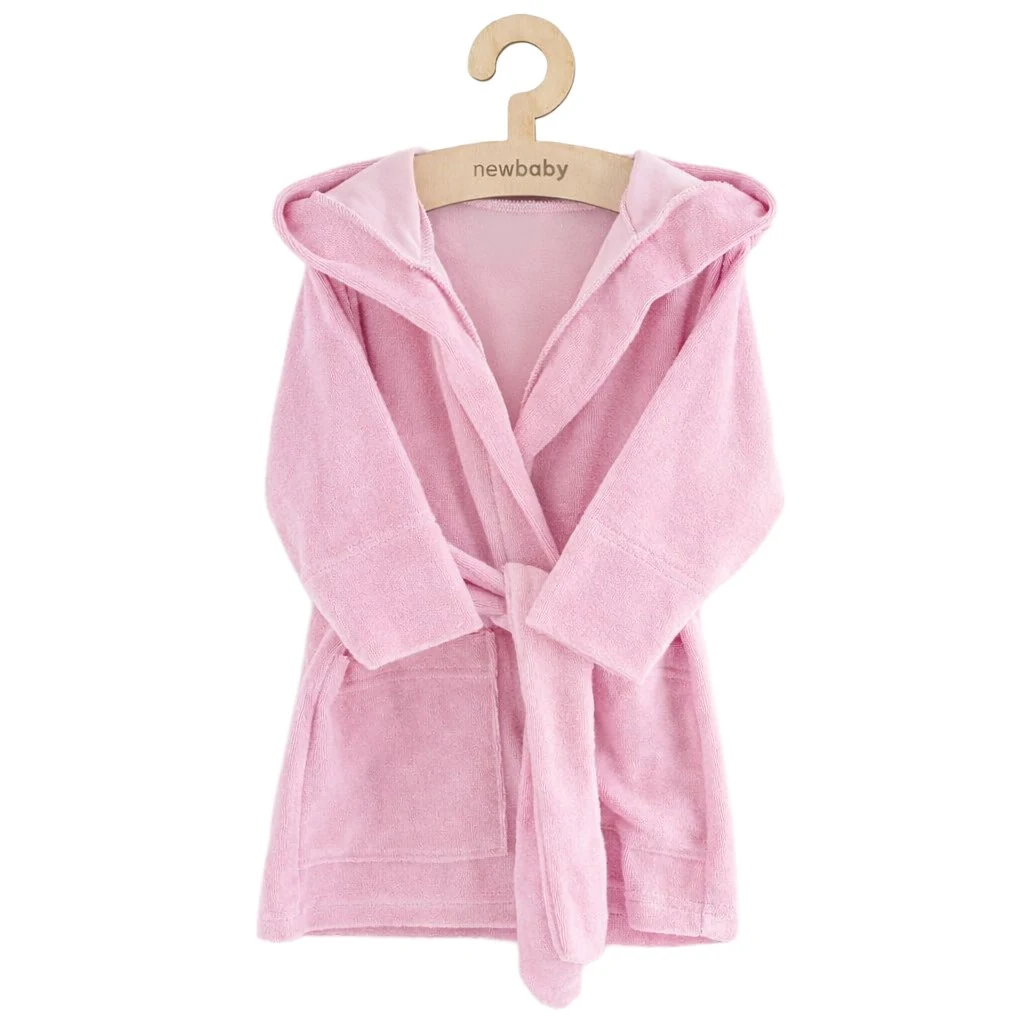 Dětský froté župan New Baby pink, vel. 92/98