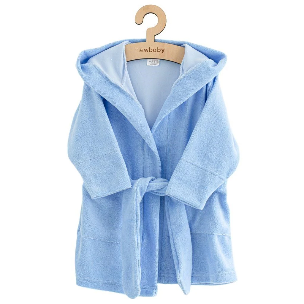 Dětský froté župan New Baby blue, vel. 80/86