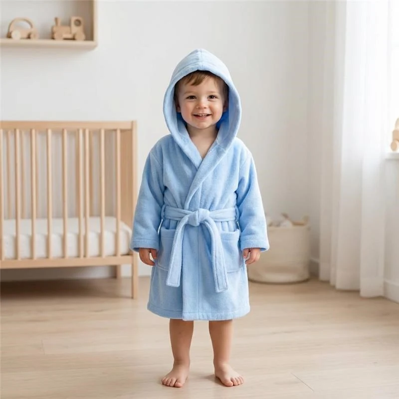 Dětský froté župan New Baby blue, vel. 80/86