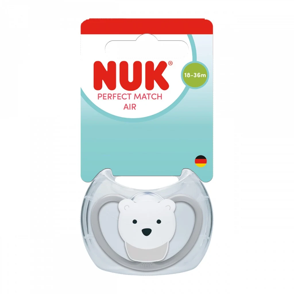 Dudlík NUK Perfect Match Air POLAR BEAR 18+m 1ks box, vel. 18+ m