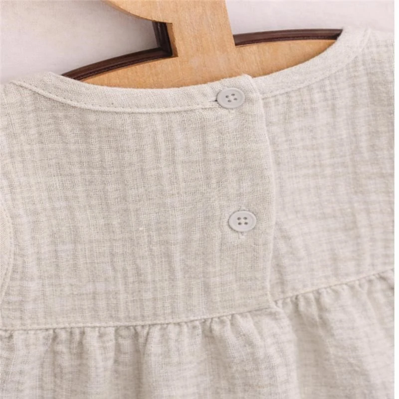 Kojenecké mušelínové šaty New Baby Ella linen, vel. 80 (9-12m)