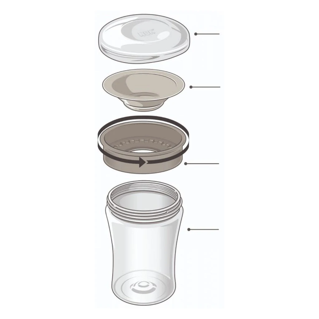 Dětský hrníček Magic NUK Cup Minnie (8+ m.) NUK 360° 230 ml
