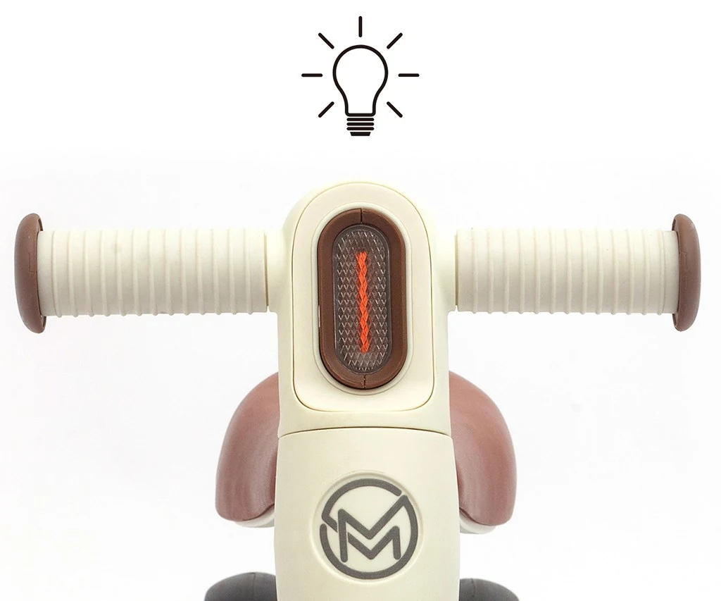 Dětské odrážedlo s LED světlem Milly Mally FLIXY cream