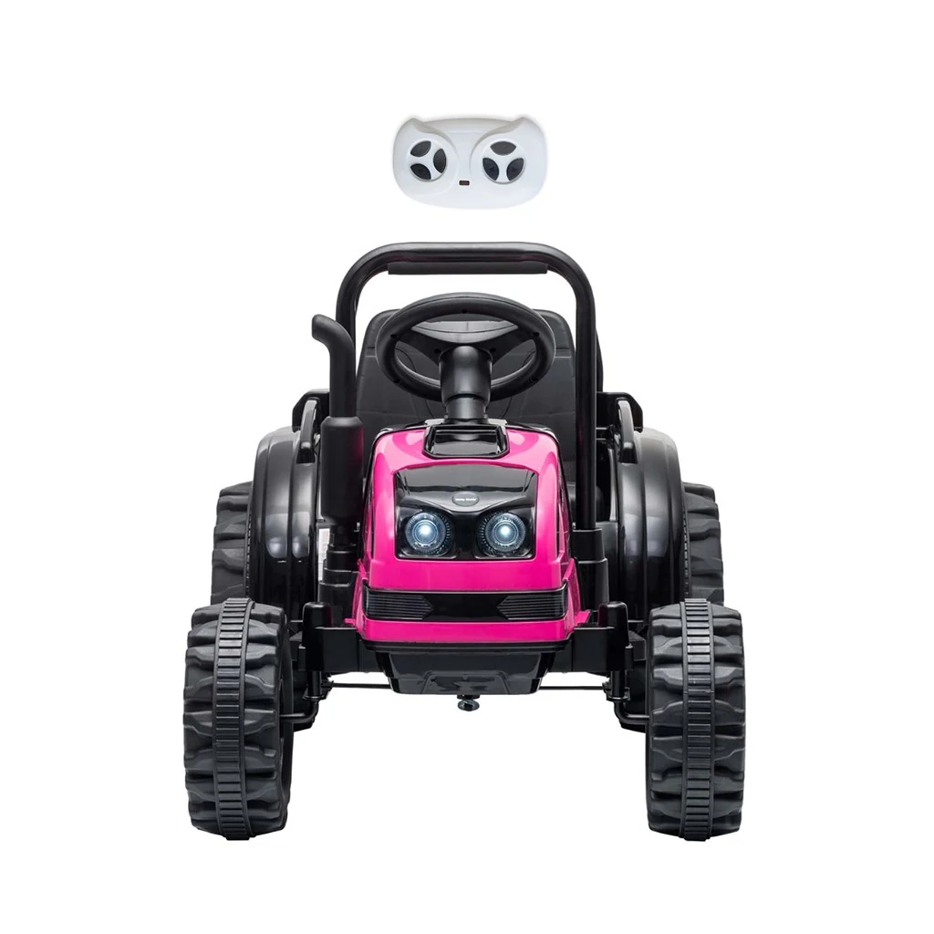 Elektrický traktor s vlečkou Milly Mally Farmer růžový