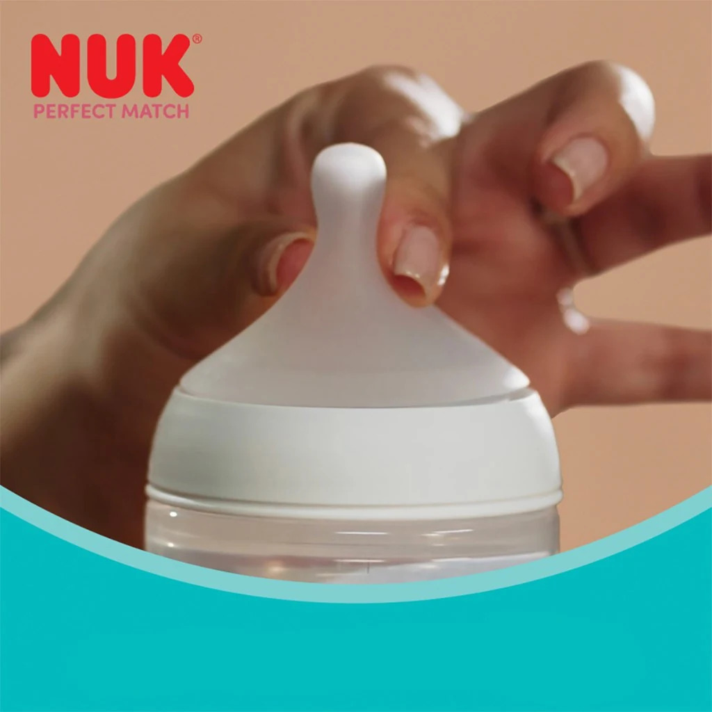 Kojenecká láhev NUK Perfect Match s kontrolou teploty XL Monkey 360 ml