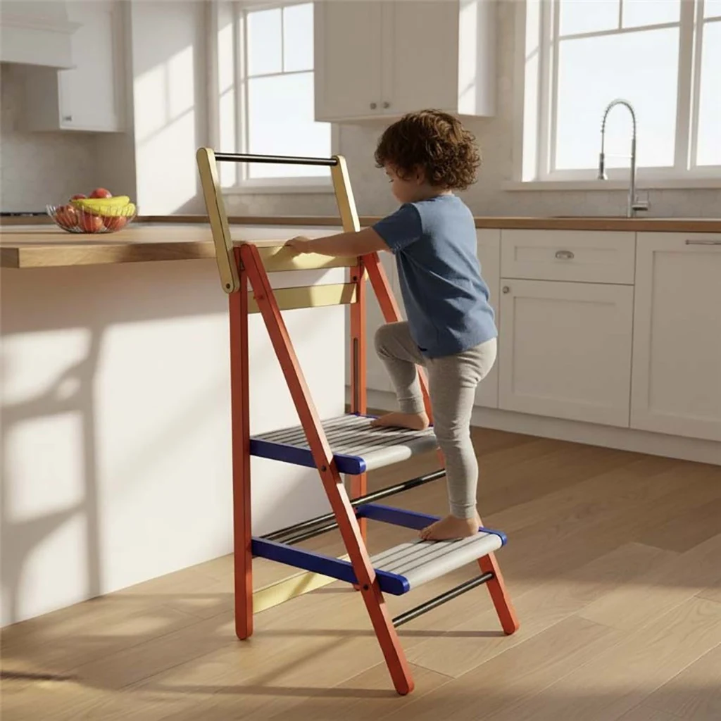 Dřevěný Kitchen Helper - dětský pomocník