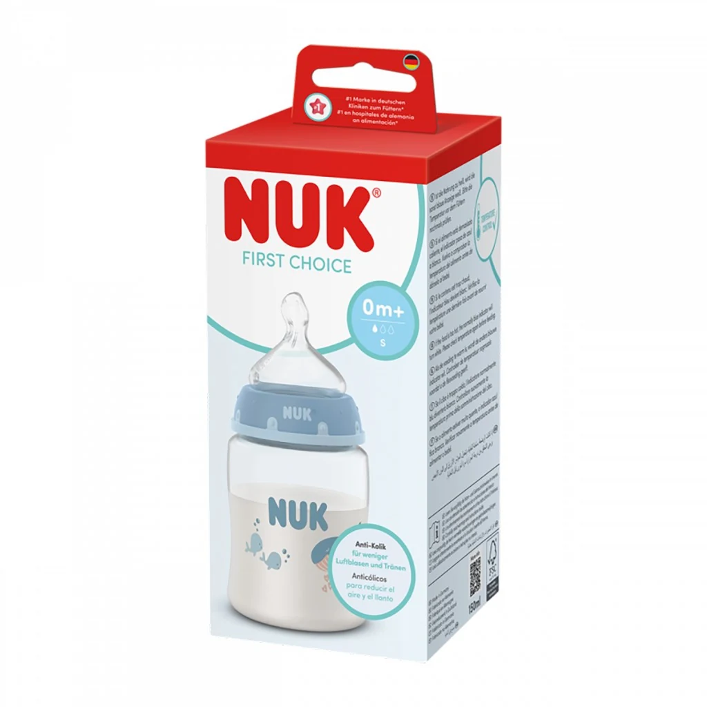 Kojenecká láhev NUK First Choice Temperature Control 150 ml Whale