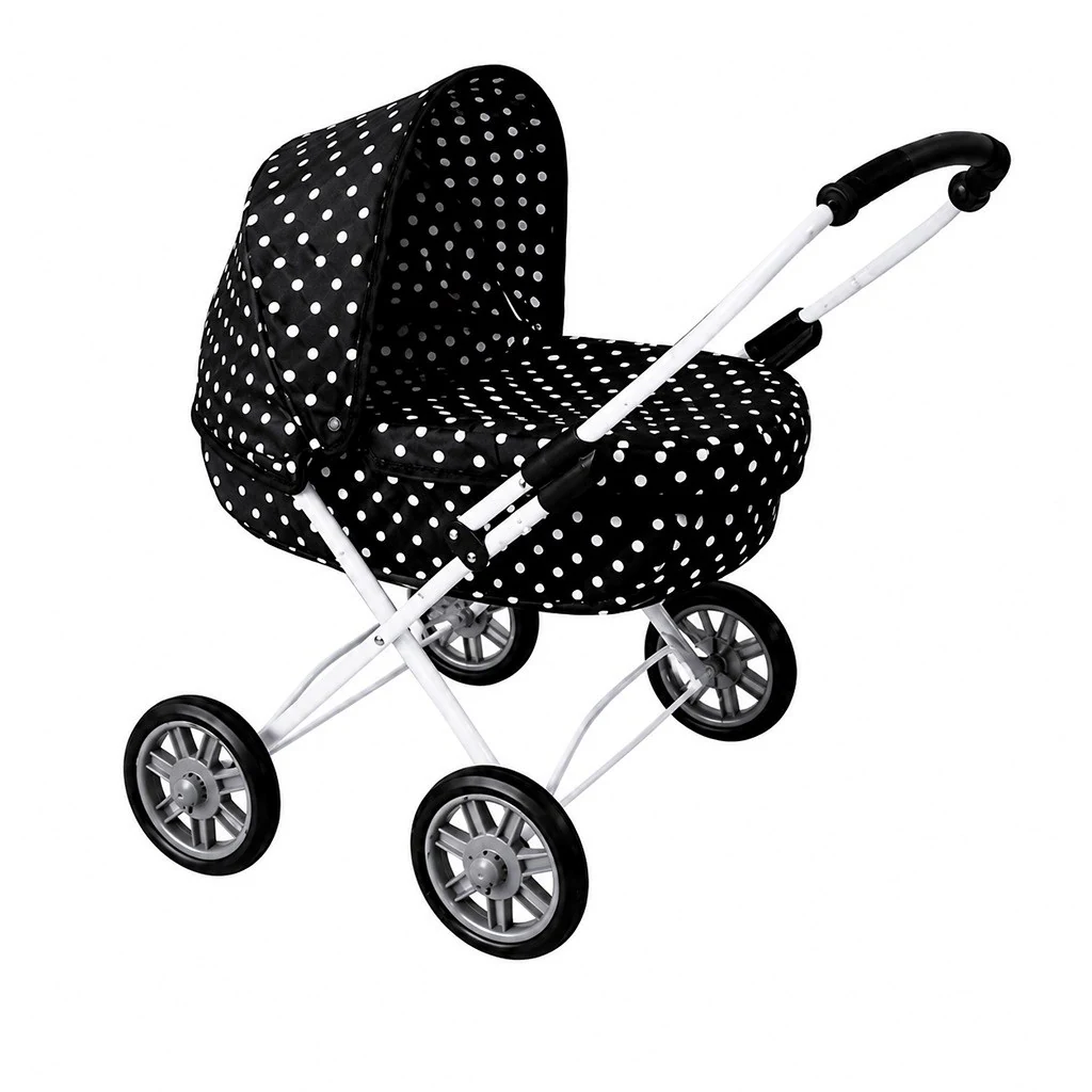 Dětský kočárek pro panenky New Baby Anička black