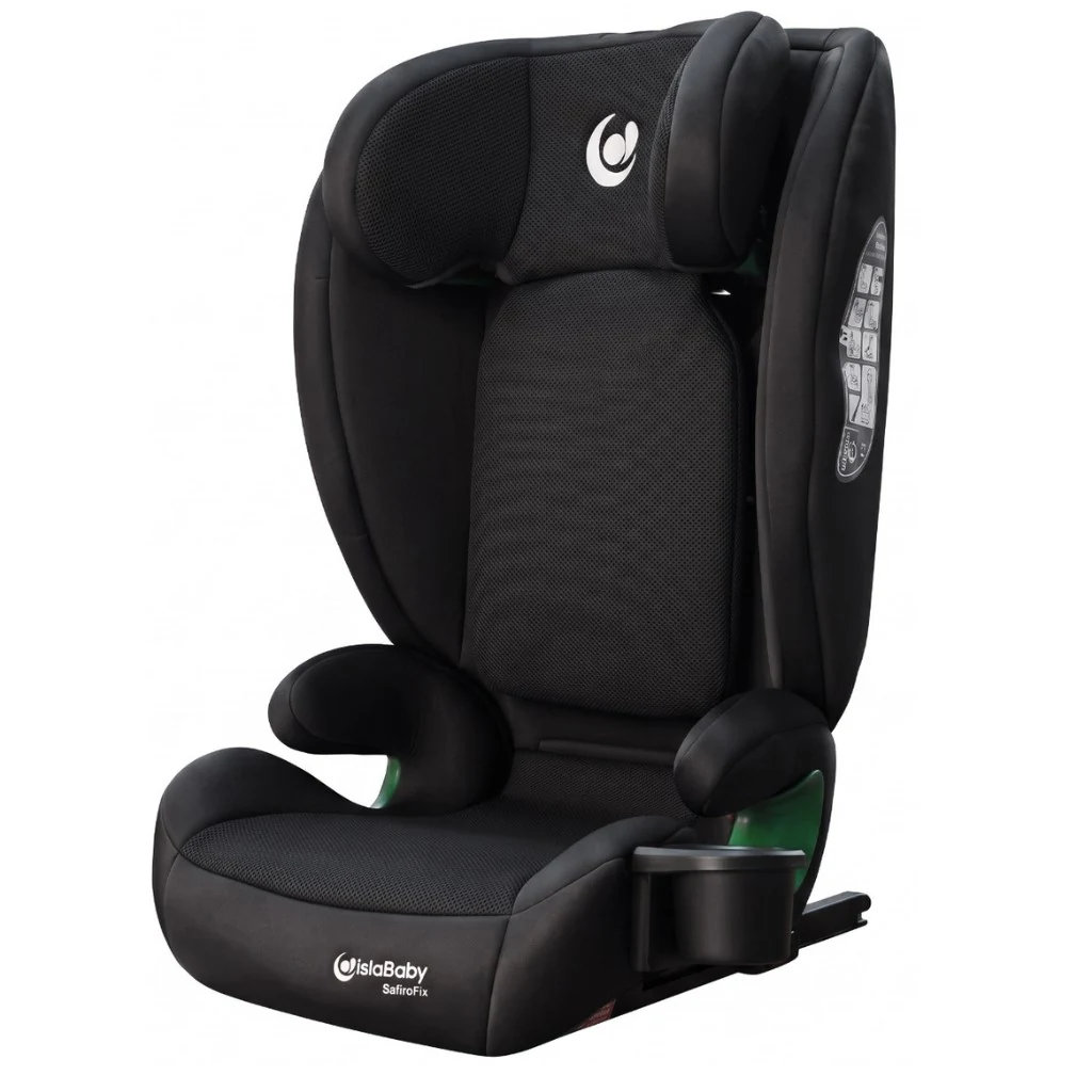 IslaBaby SafiroFix i-Size – autosedačka 100–150 cm, 15–36 kg s ISOFIX | Mesh Black 2026