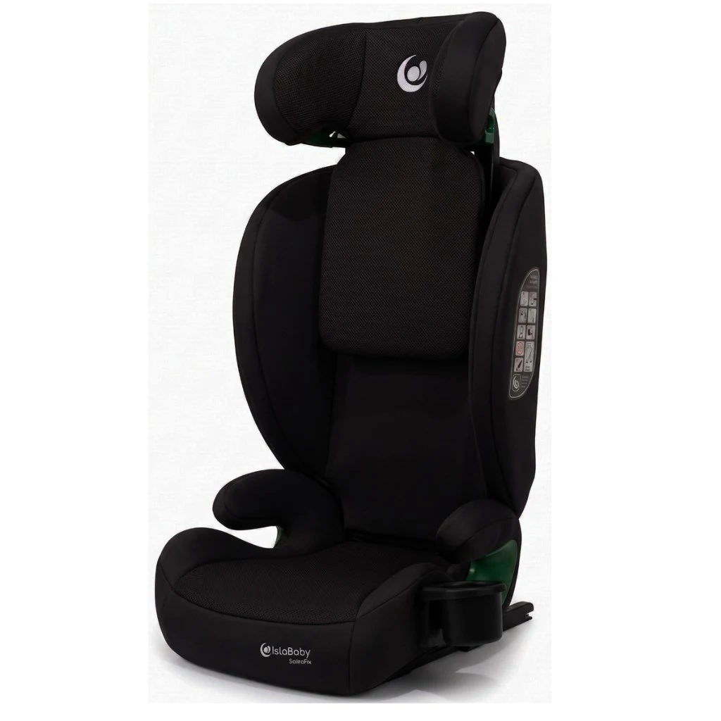 IslaBaby SafiroFix i-Size – autosedačka 100–150 cm, 15–36 kg s ISOFIX | Mesh Black 2026