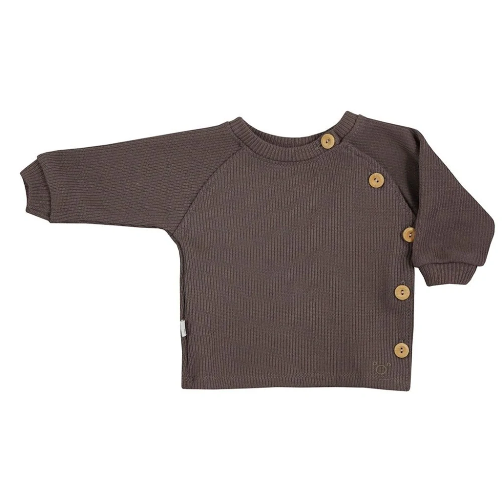 Kojenecké tričko s dlouhým rukávem Koala Pure brown velikost 74 (6-9m)