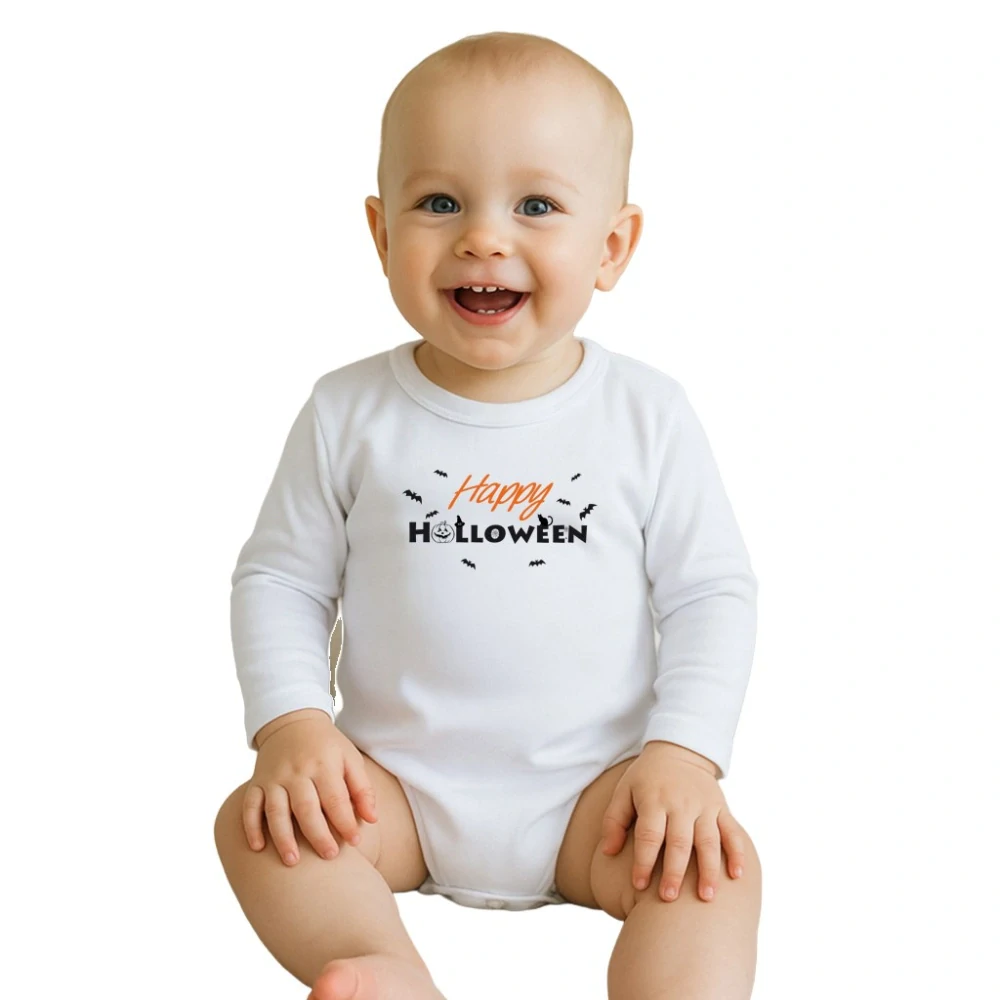 Body s potiskem New Baby Happy Halloween velikost 56 (0-3m)