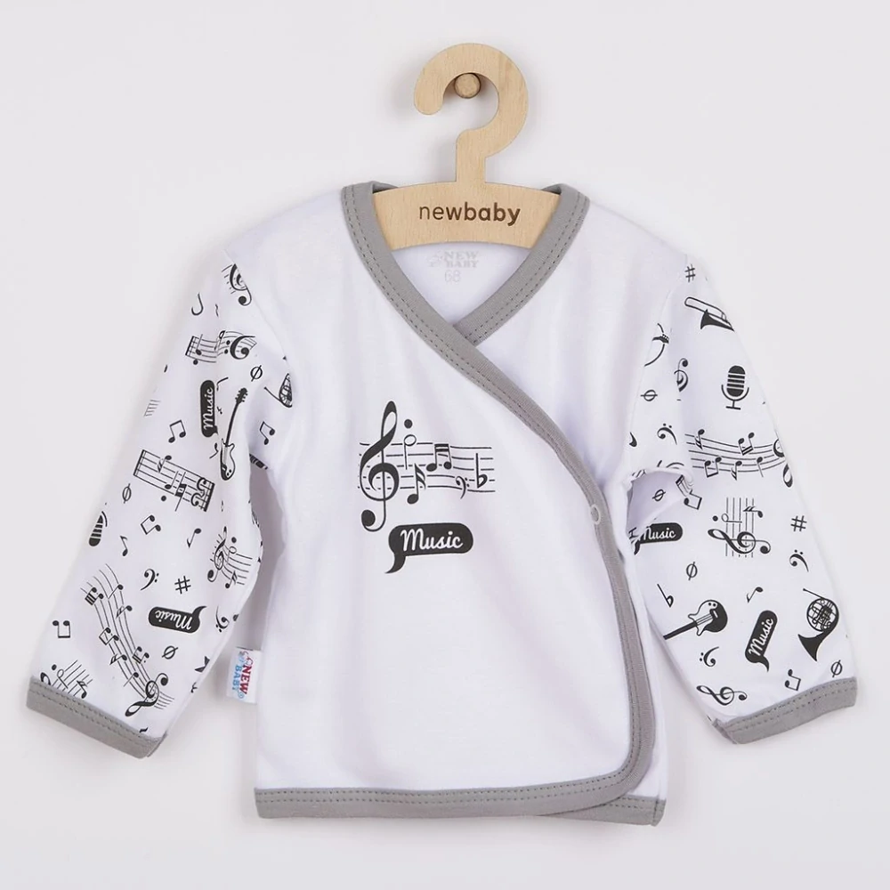 Kojenecká bavlněná košilka New Baby Music, vel. 68 (4-6m)