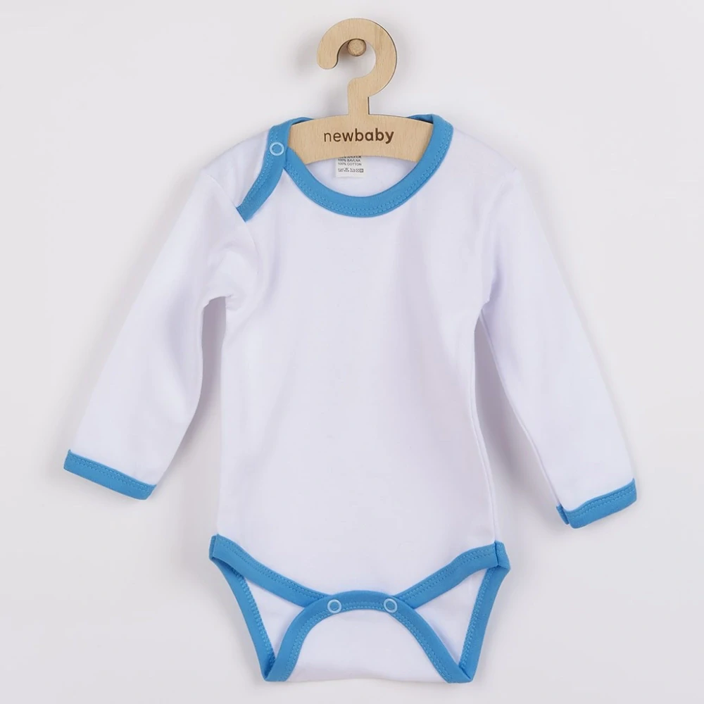 Kojenecké body New Baby s modro-tyrkysovým lemem, vel. 86 (12-18m)