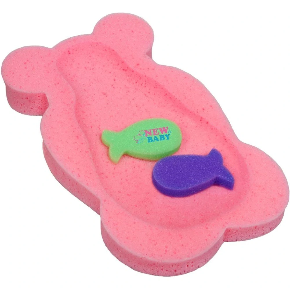 Pěnová podložka maxi New Baby BASIC medvěd růžová