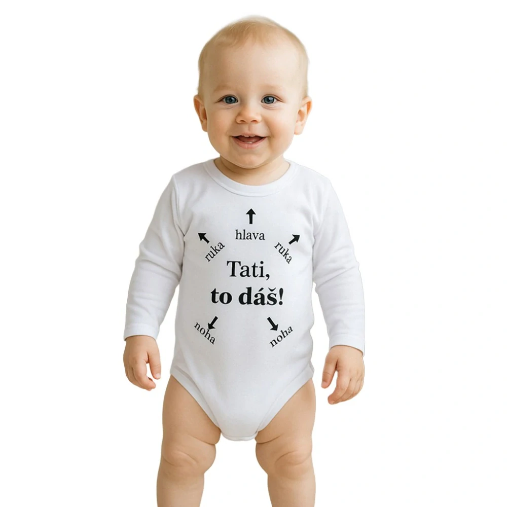 Body s potiskem New Baby Tati, to dáš! velikost 68 (4-6m)