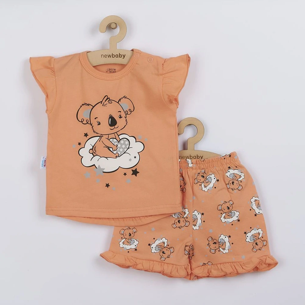 Dětské letní pyžamko New Baby Dream lososové, vel. 68 (4-6m)