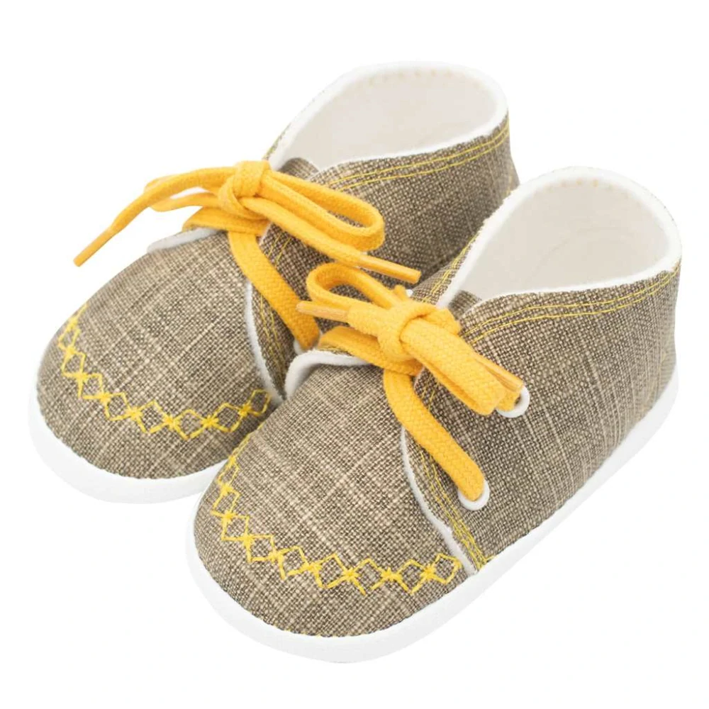 Kojenecké capáčky tenisky New Baby jeans mustard 0-3 m velikost 116/122