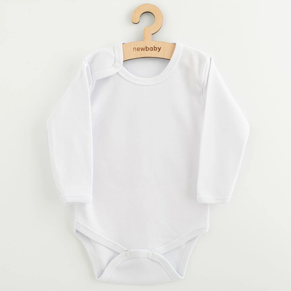 Body dlouhý rukáv New Baby II - bílé velikost 50