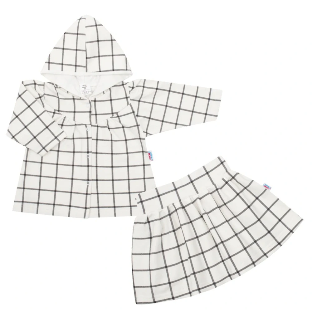 2-dílný komplet pro holčičku New Baby Cool Girls bílá, vel. 80 (9-12m)