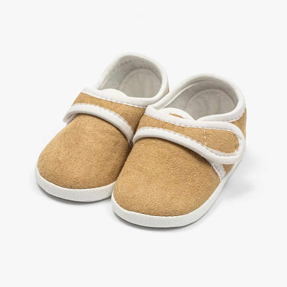 Kojenecké semiškové capáčky New Baby hnědá 0-3 m velikost 116/122