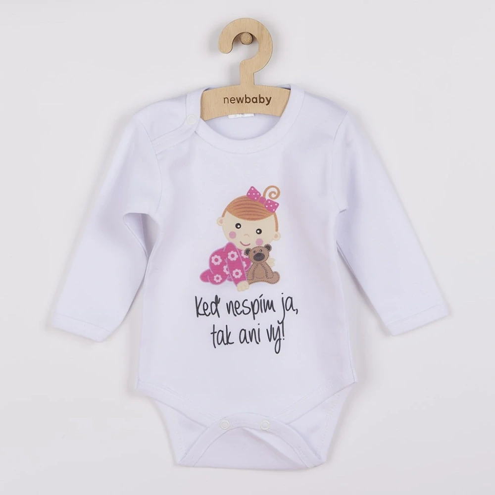 Body s potiskem New Baby Keď nespím ja, tak ani vy, vel. 50