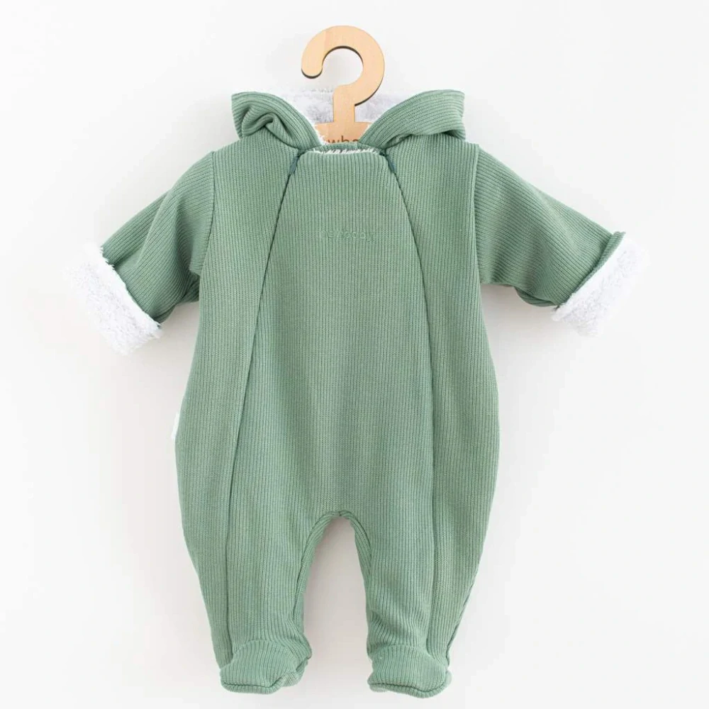Kojenecká kombinéza s kapucí New Baby Frosty mint, vel. 68 (4-6m)