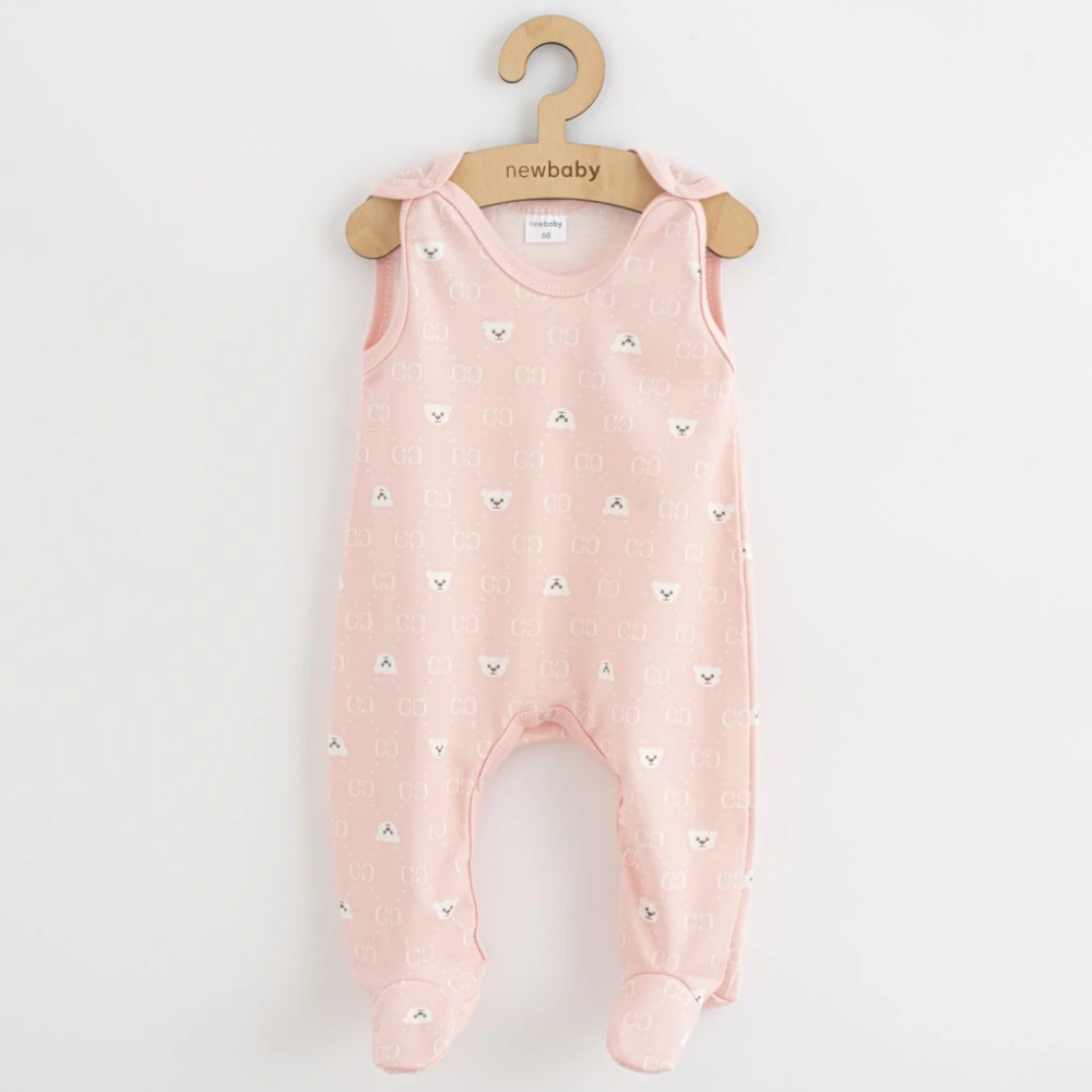 Kojenecké dupačky New Baby Classic II medvídek bílý velikost 68 (4-6m)
