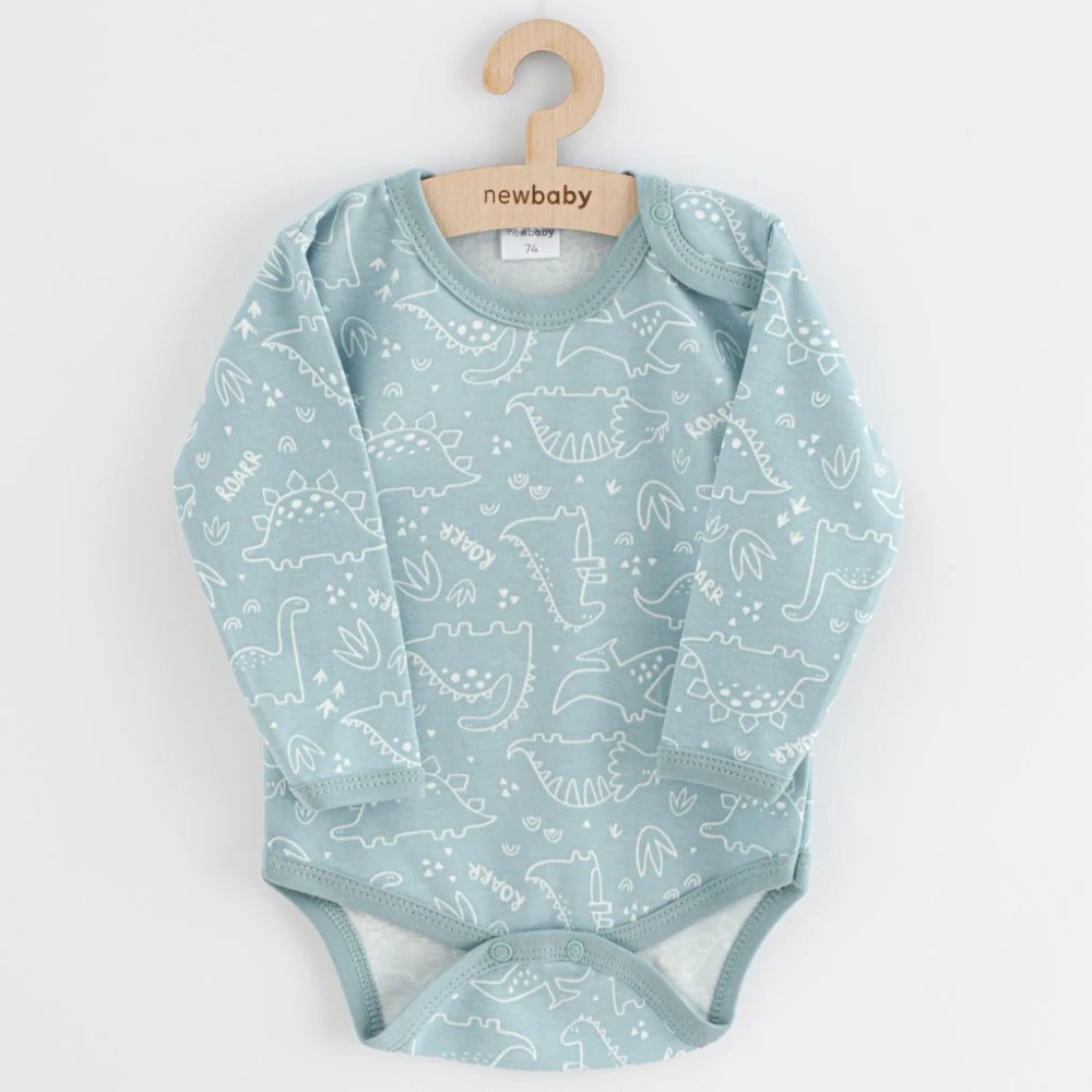 Kojenecké body New Baby Classic II dino mátový velikost 74 (6-9m)