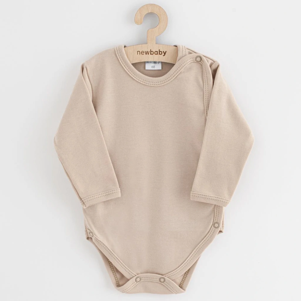 Kojenecké celorozepínací body New Baby Classic II světle béžové velikost 68 (4-6m)