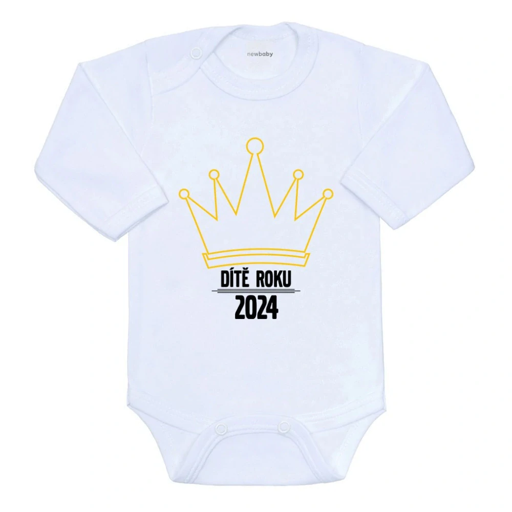 Body s potiskem New Baby Dítě roku 2024 velikost 62 (3-6m)