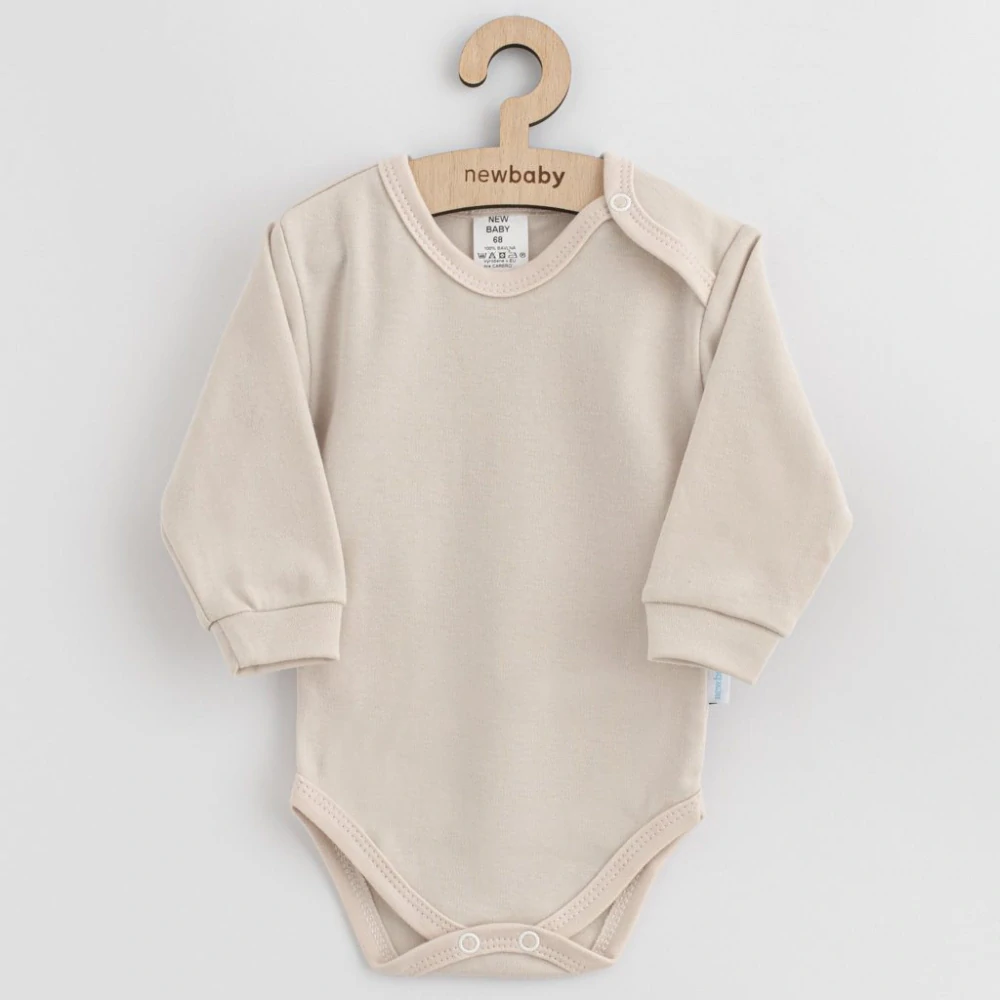 Kojenecké bavlněné body New Baby Casually dressed béžová velikost 62 (3-6m)