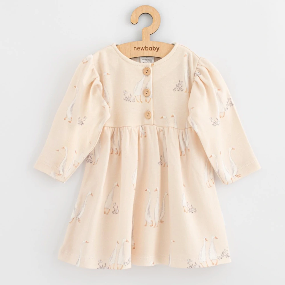 Kojenecké bavlněné šaty New Baby Husičky, vel. 62 (3-6m)