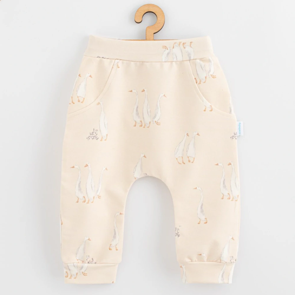 Kojenecké bavlněné tepláčky New Baby Husičky, vel. 92 (18-24m)